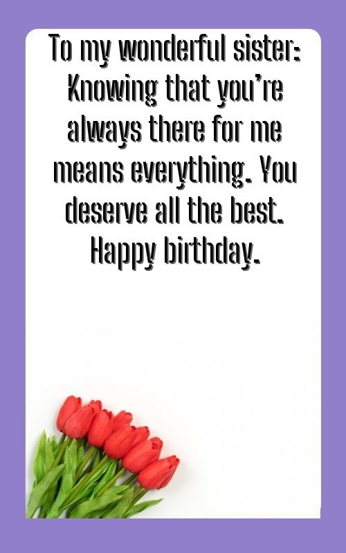 birthday wishes for friend like a sister